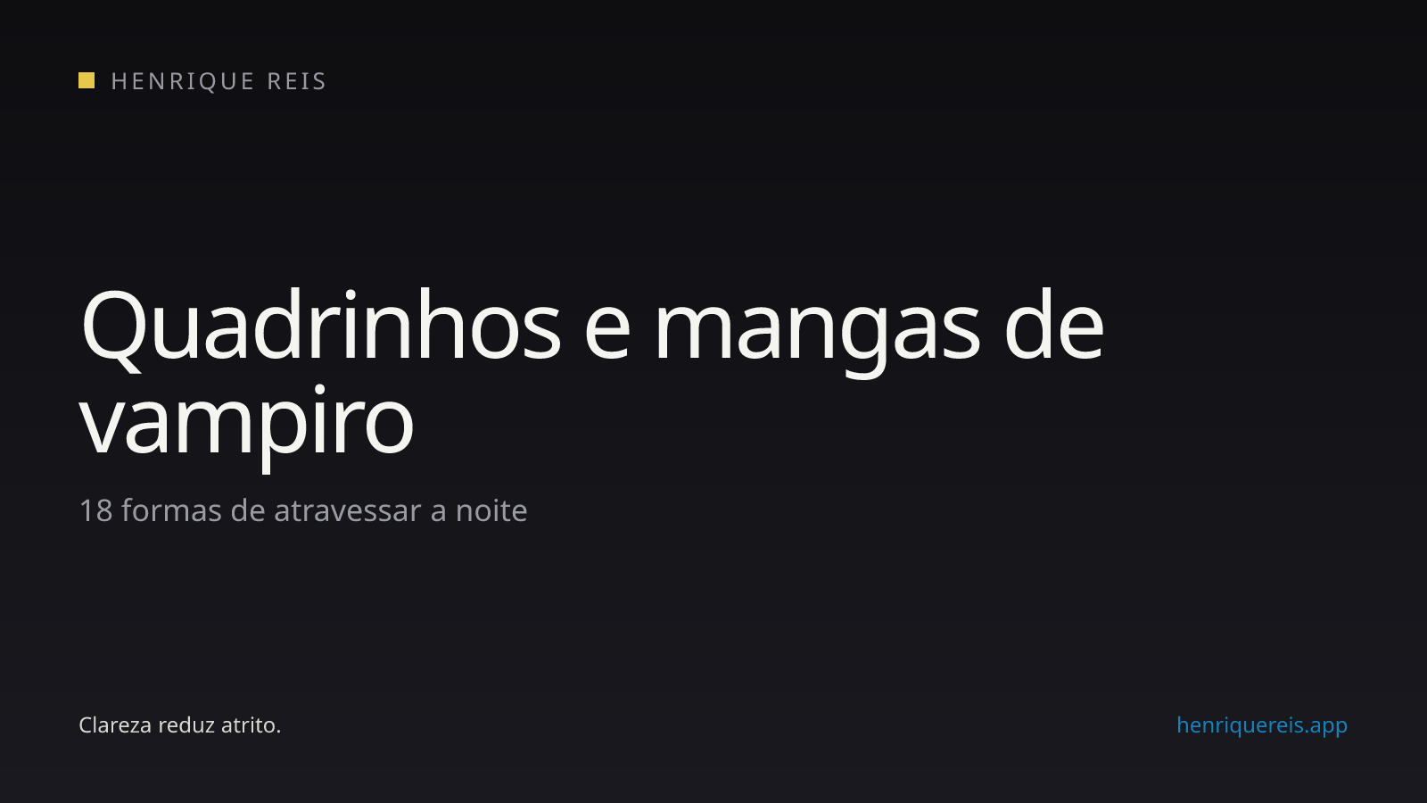 Curadoria de quadrinhos e mangás de vampiro em diferentes tradições e gêneros