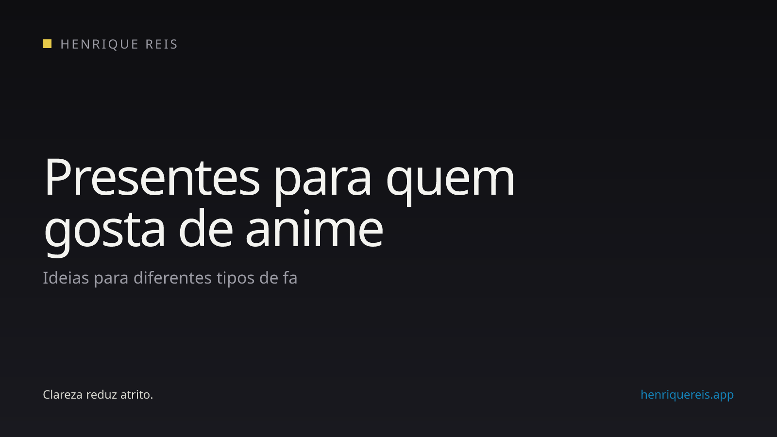Curadoria de presentes para fãs de anime baseada em mangás e perfis de leitor