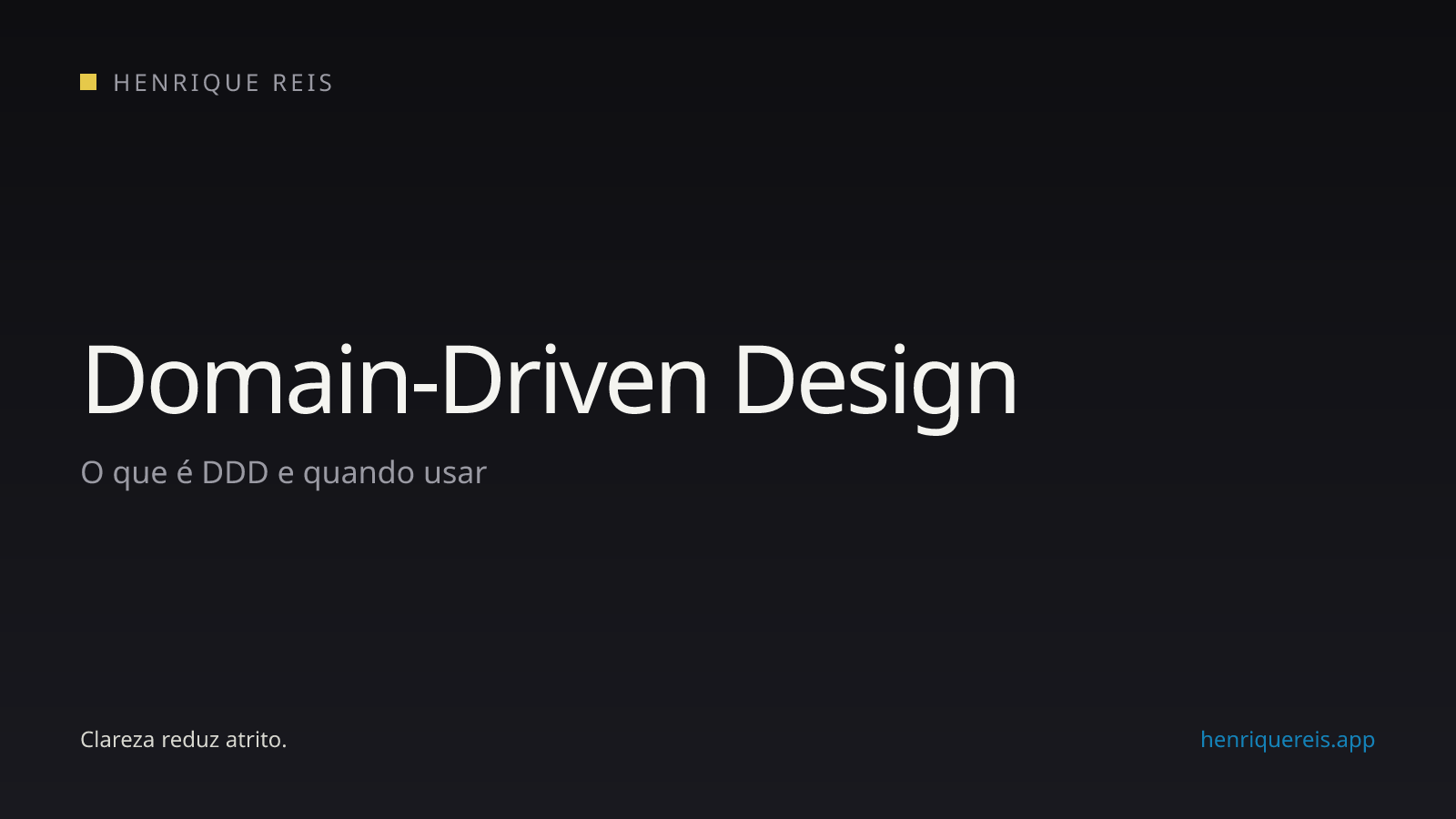 Capa editorial com o título Domain-Driven Design