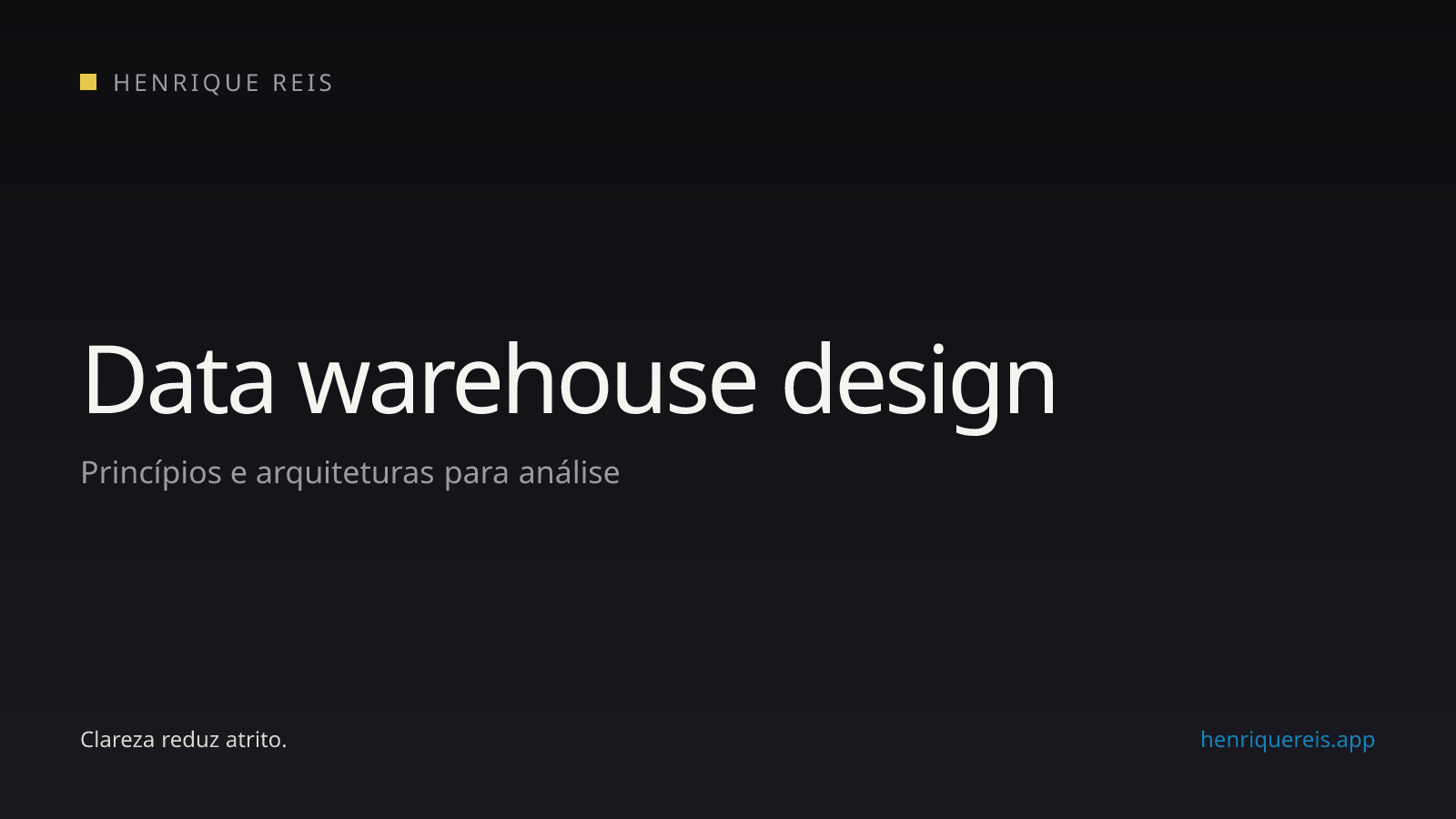 Fluxo de fontes de dados até um data warehouse e suas camadas de consumo