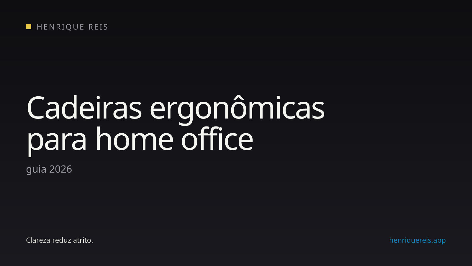 Cadeiras de escritório para home office em 2026