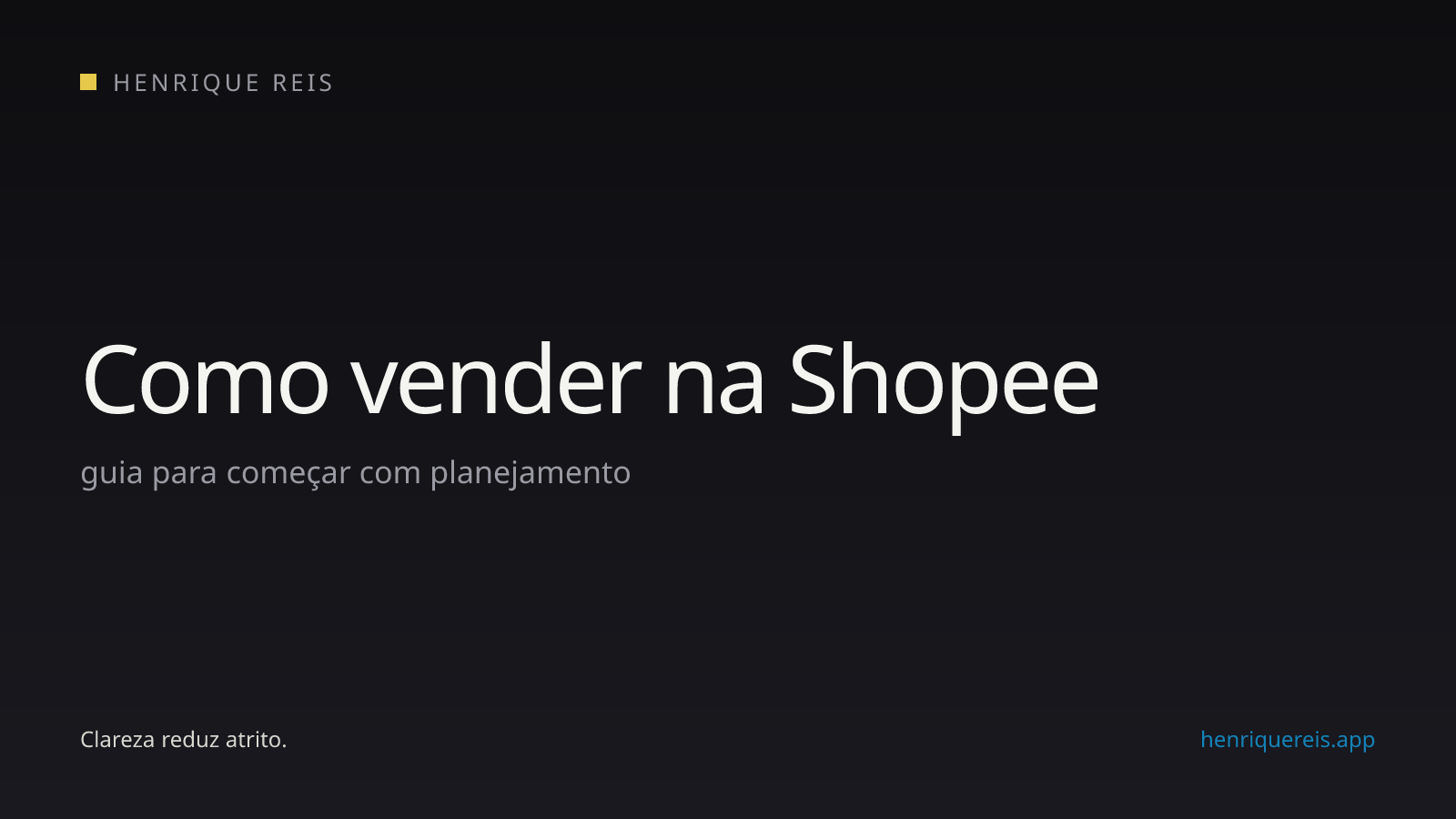 Capa editorial do guia para começar a vender na Shopee