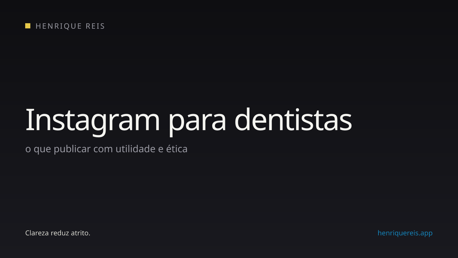 Capa editorial sobre conteúdo para dentistas no Instagram