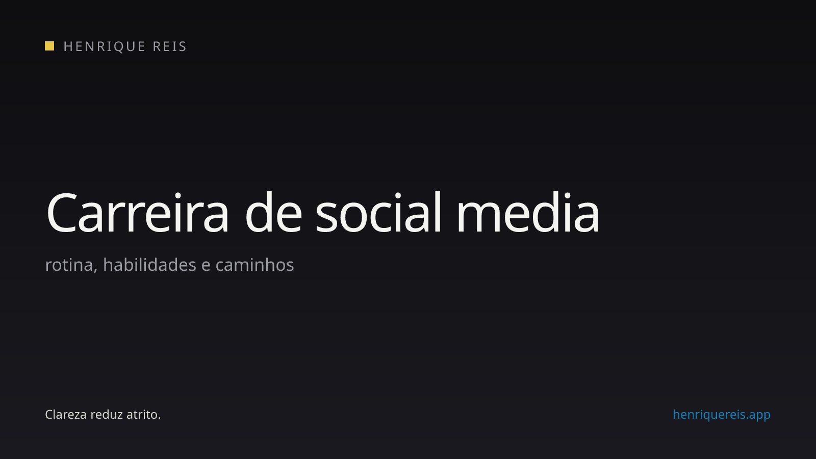 Mapa da carreira de social media com rotina, habilidades e formas de atuação
