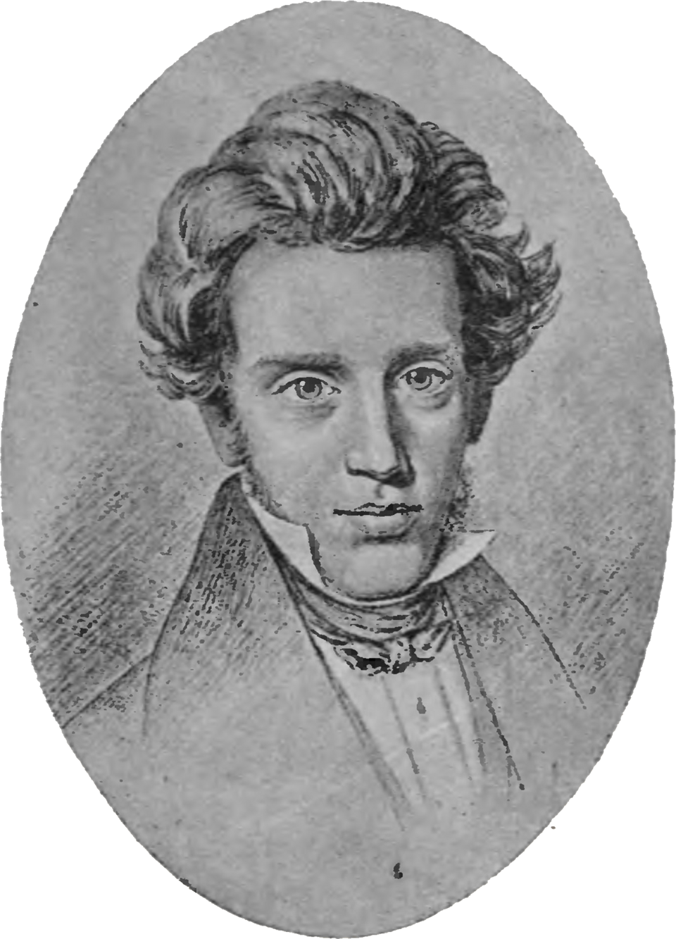 Retrato de Søren Kierkegaard publicado pela Biblioteca Real da Dinamarca