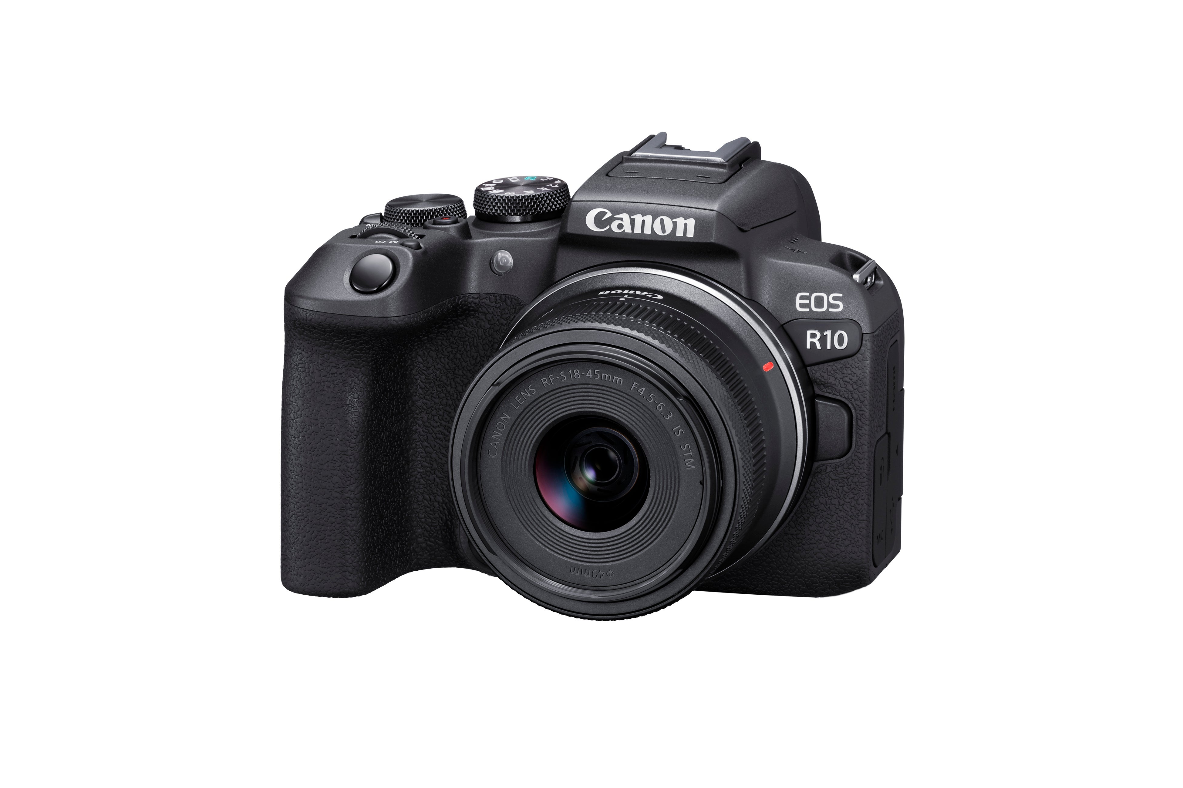 Canon EOS R10, câmera mirrorless vista em fotografia de produto
