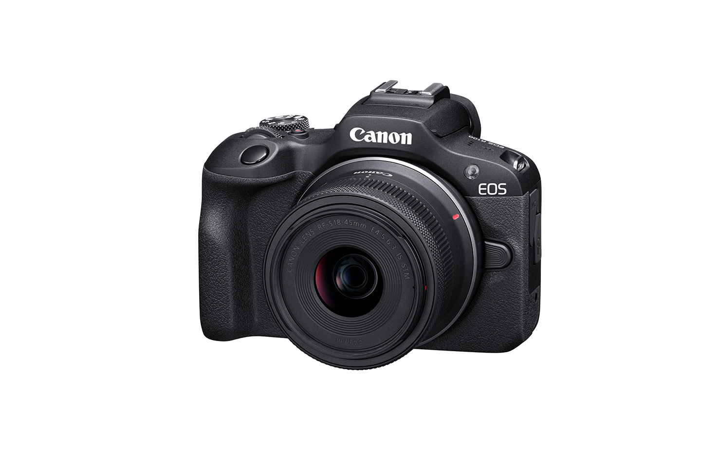 Canon EOS R100, câmera mirrorless vista em fotografia de produto