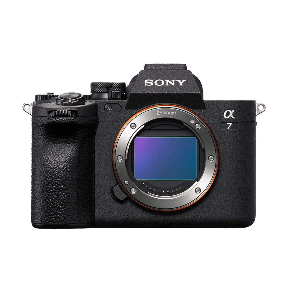 Sony Alpha 7 IV, câmera mirrorless vista em fotografia de produto