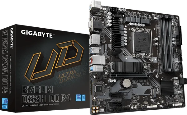 Gigabyte B760M DS3H DDR4 — imagem do produto fornecida pelo fabricante
